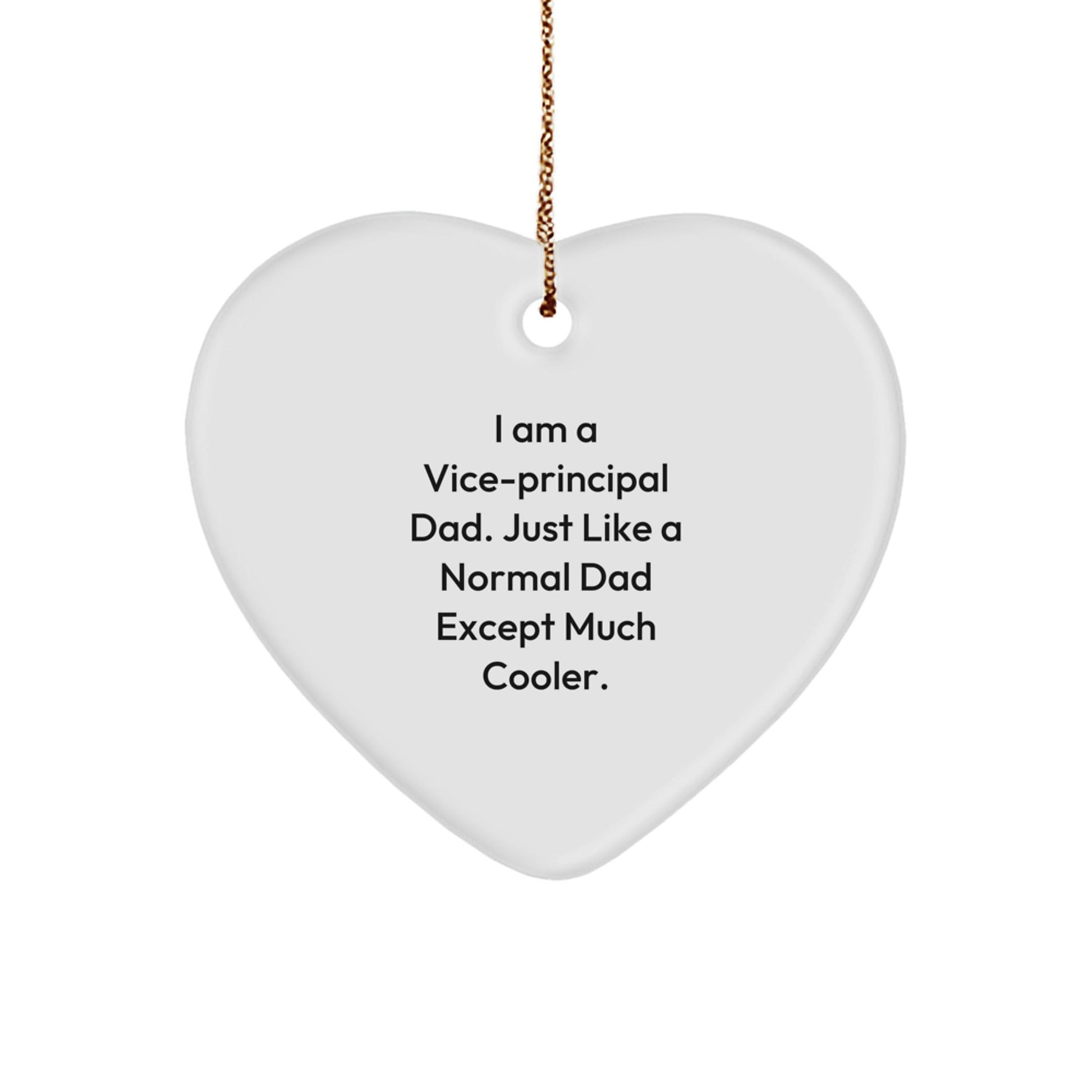 Funny Vice - principal Gifts - Heart Ornament for Vice - principal Dad, Gifts from Men, Christmas Unique Gifts, Perfect for Vice - principal Men - The Buy Boom