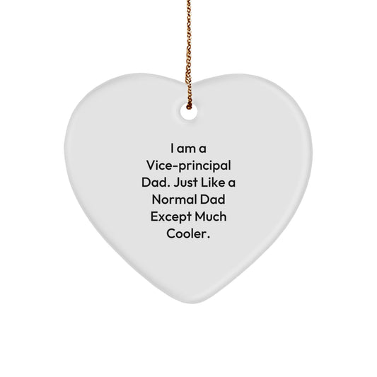 Funny Vice - principal Gifts - Heart Ornament for Vice - principal Dad, Gifts from Men, Christmas Unique Gifts, Perfect for Vice - principal Men - The Buy Boom