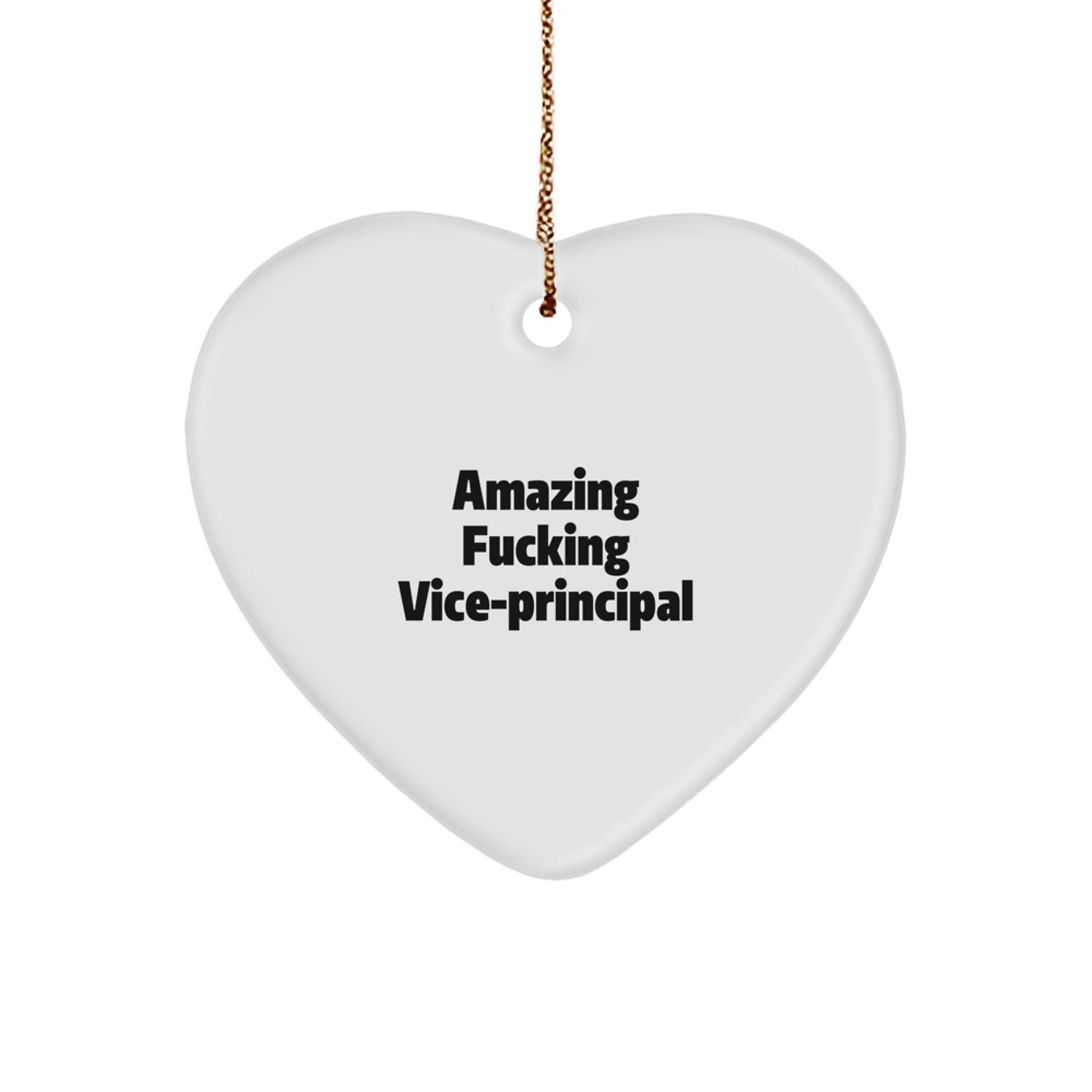 Funny Vice Principal Heart Ornament Gifts from Men to Vice Principal for Christmas Unique Gifts - The Buy Boom