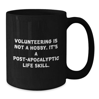 Funny Volunteering Gifts for Volunteering Enthusiasts, Black Coffee Mug, Gifts from Friends, Christmas Unique Gifts - The Buy Boom