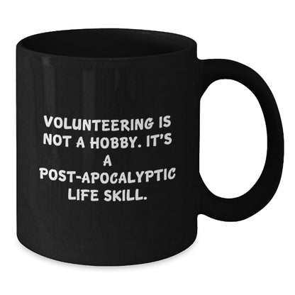 Funny Volunteering Gifts for Volunteering Enthusiasts, Black Coffee Mug, Gifts from Friends, Christmas Unique Gifts - The Buy Boom