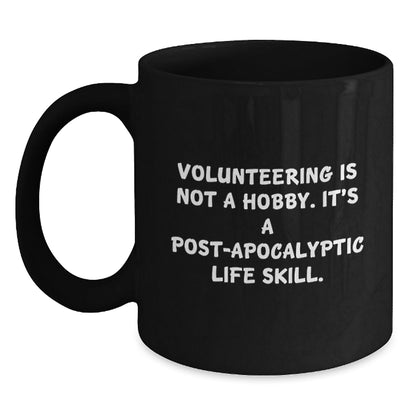 Funny Volunteering Gifts for Volunteering Enthusiasts, Black Coffee Mug, Gifts from Friends, Christmas Unique Gifts - The Buy Boom