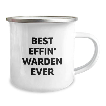Funny Warden Camping Mug Gifts from Men to Friends - Best Effin' Ever Inspirational Christmas Unique - The Buy Boom
