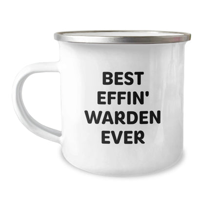 Funny Warden Camping Mug Gifts from Men to Friends - Best Effin' Ever Inspirational Christmas Unique - The Buy Boom