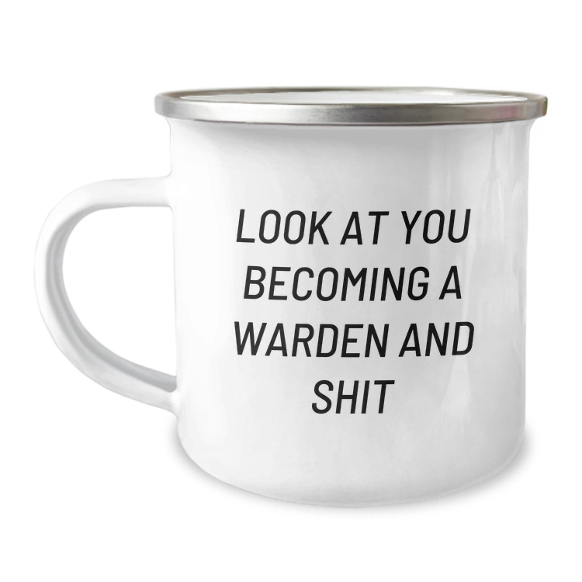 Funny Warden Gifts for Him - Look At You Becoming A Warden And Shit, Camping Mug, Christmas Unique Gift for Men from Friends - The Buy Boom