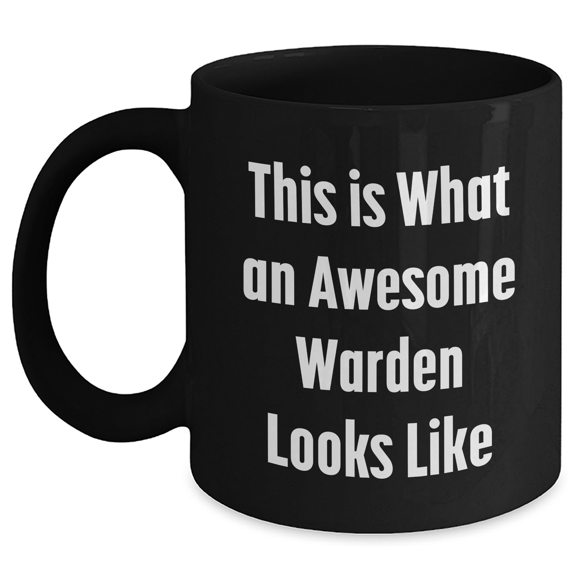 Funny Warden Gifts for Men from Friends - This Is What An Awesome Warden Looks Like Black Coffee Mug, Perfect for Father's Day Unique Gifts - The Buy Boom