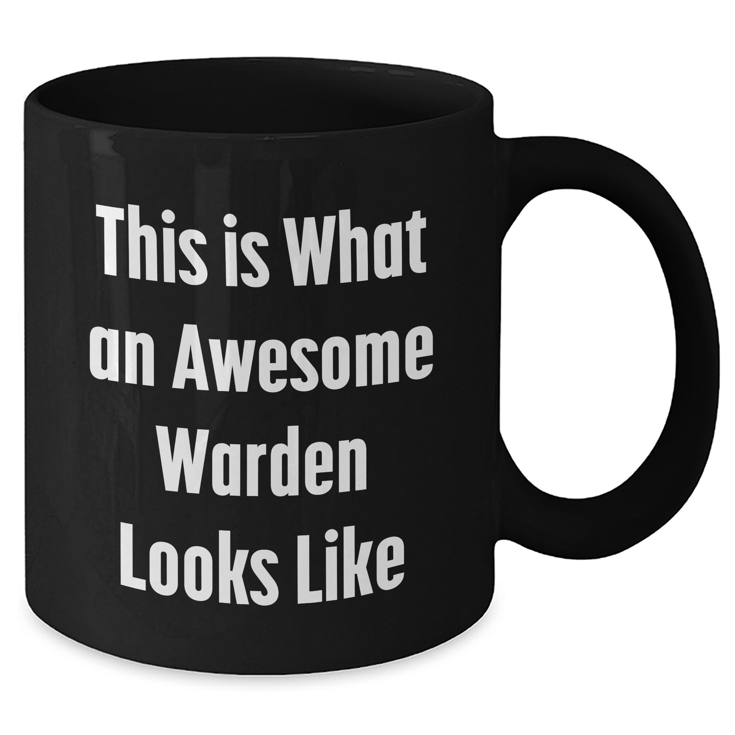 Funny Warden Gifts for Men from Friends - This Is What An Awesome Warden Looks Like Black Coffee Mug, Perfect for Father's Day Unique Gifts - The Buy Boom