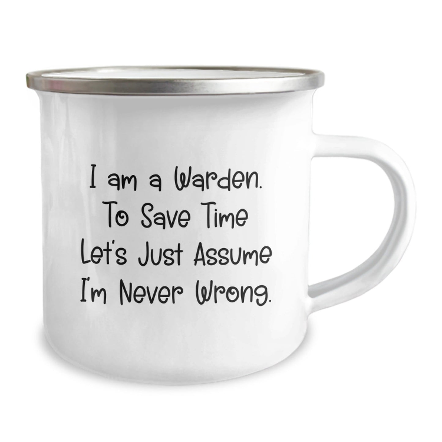 Funny Warden Gifts for Men - I Am A Warden - Unique Camping Mug for Christmas Unique Gifts from Friends to Family - The Buy Boom