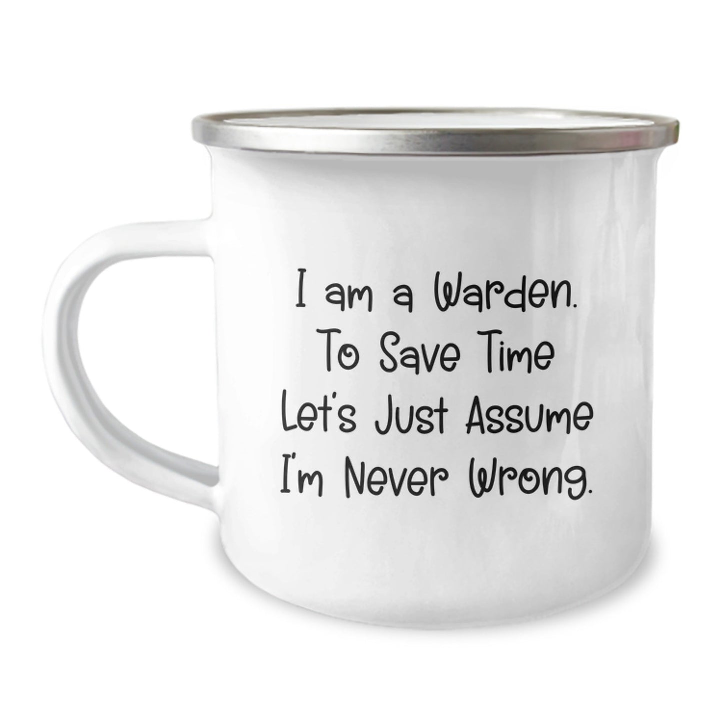 Funny Warden Gifts for Men - I Am A Warden - Unique Camping Mug for Christmas Unique Gifts from Friends to Family - The Buy Boom