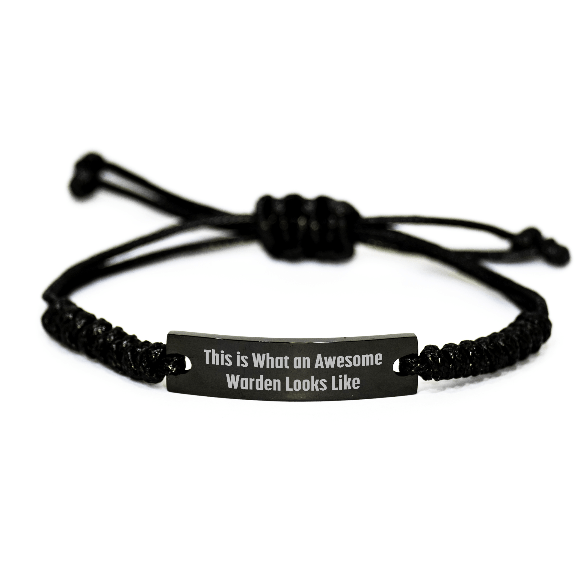 Funny Warden Gifts for Men, Unique Rope Bracelet with Quote 'This Is What An Awesome Warden Looks Like' for Father's Day, Gifts from Family - The Buy Boom