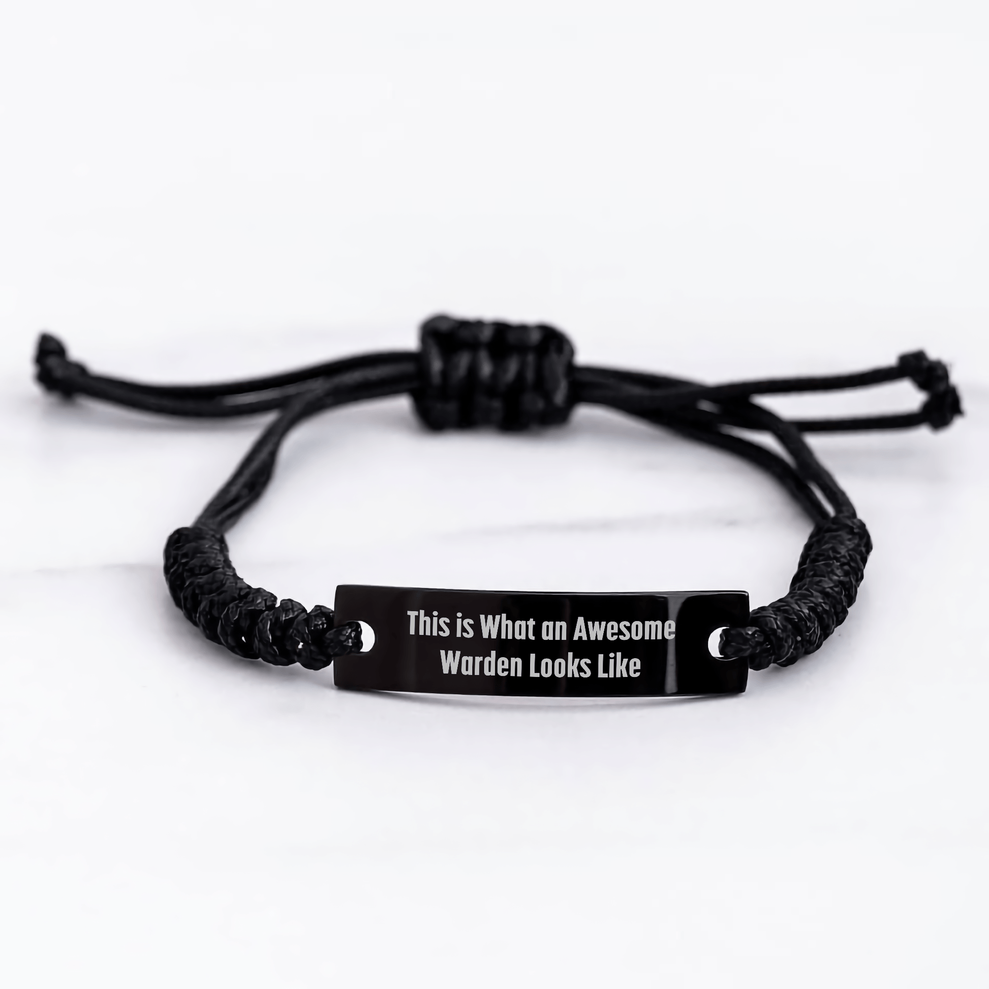 Funny Warden Gifts for Men, Unique Rope Bracelet with Quote 'This Is What An Awesome Warden Looks Like' for Father's Day, Gifts from Family - The Buy Boom