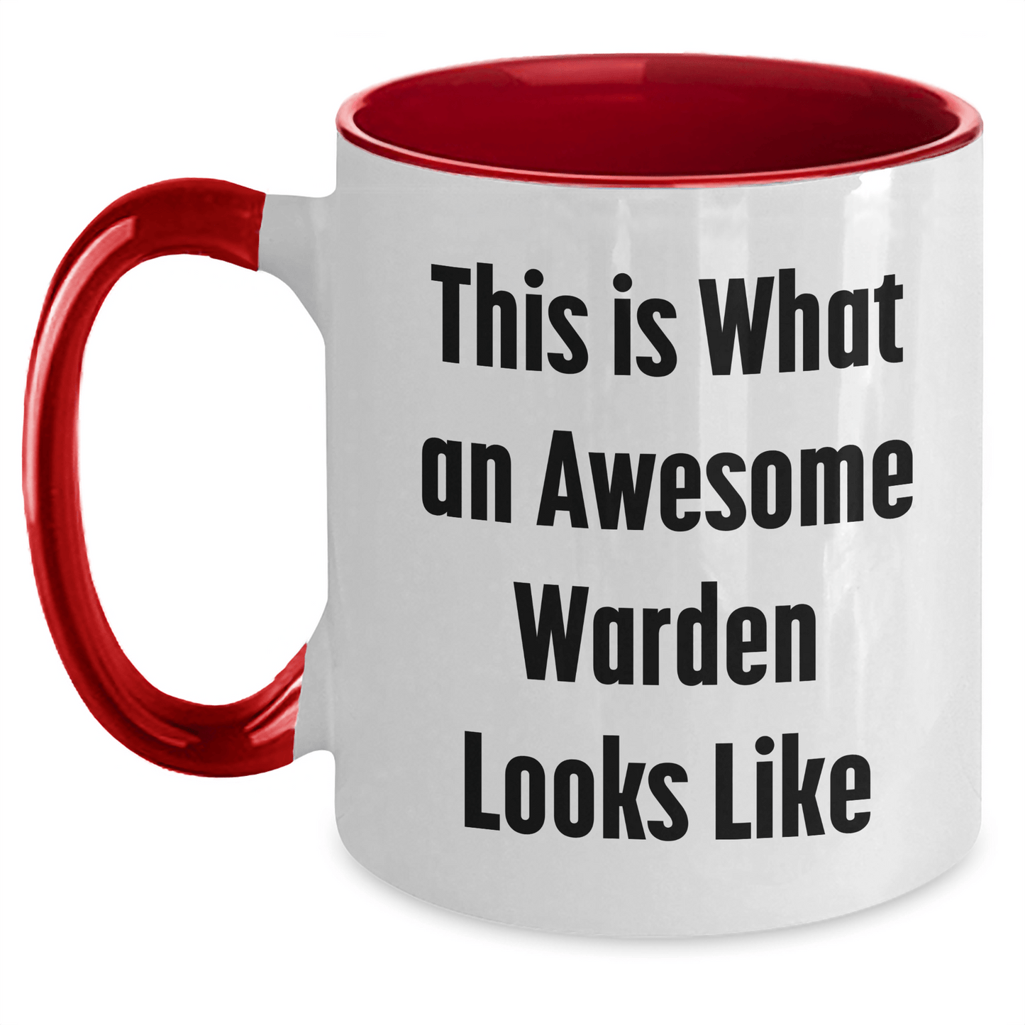 Funny Warden Gifts from Men, Unique Two Tone Coffee Mug for Him - This Is What An Awesome Warden Looks Like, Father's Day Unique Gifts for Warden - The Buy Boom
