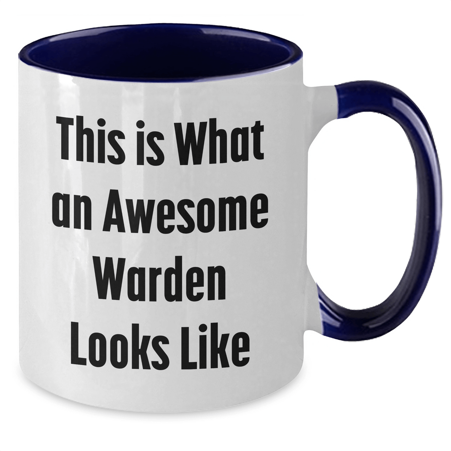 Funny Warden Gifts from Men, Unique Two Tone Coffee Mug for Him - This Is What An Awesome Warden Looks Like, Father's Day Unique Gifts for Warden - The Buy Boom