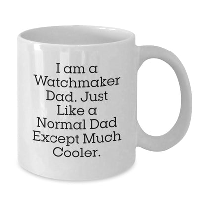 Funny Watchmaker Dad Gifts from Family - White Coffee Mugs for Christmas Unique Presents - The Buy Boom