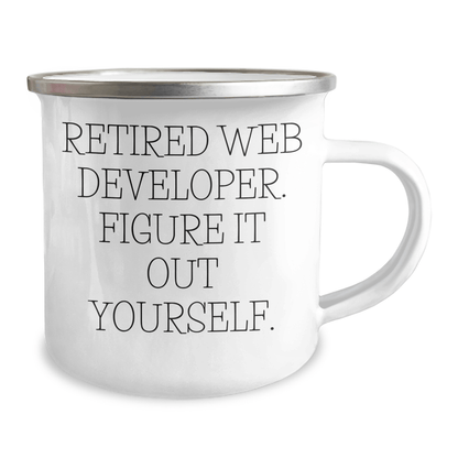 Funny Web Developer Camping Mug – 'Figure It Out Yourself - The Buy Boom