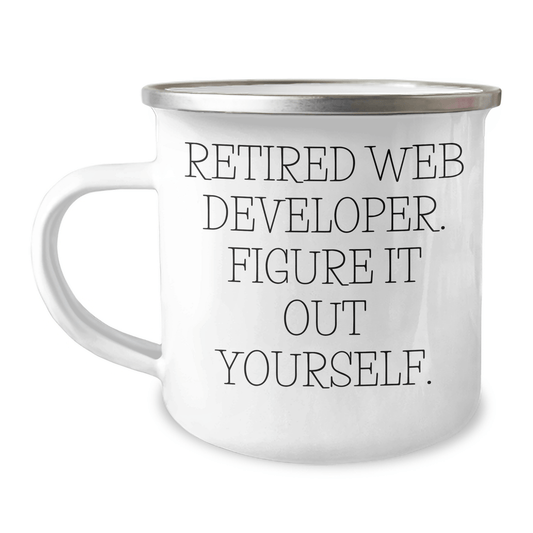 Funny Web Developer Camping Mug – 'Figure It Out Yourself - The Buy Boom