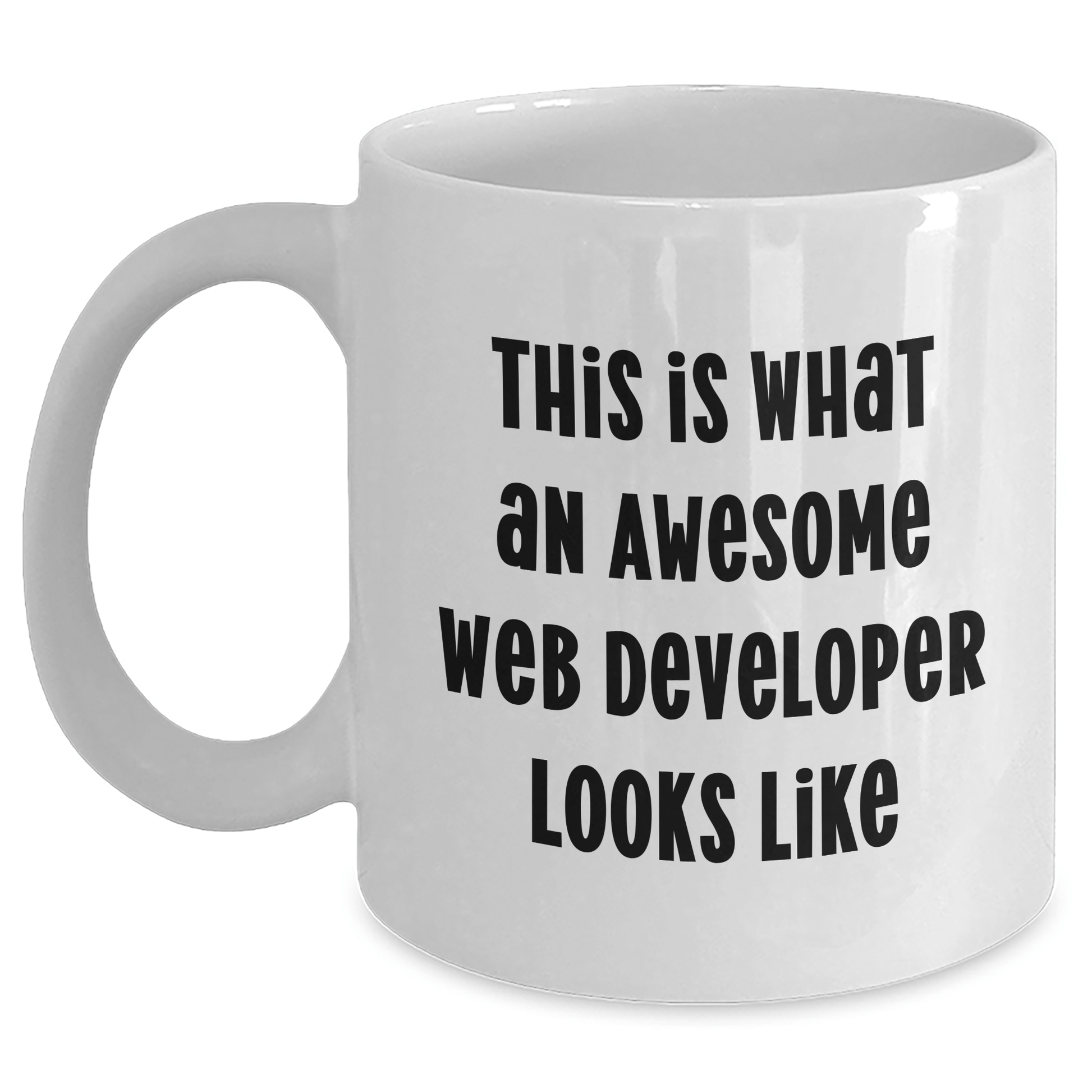 Funny Web Developer Gifts for Men by Friends, White Coffee Mug with Inspirational Quote, Father's Day Unique Gifts from Family - The Buy Boom