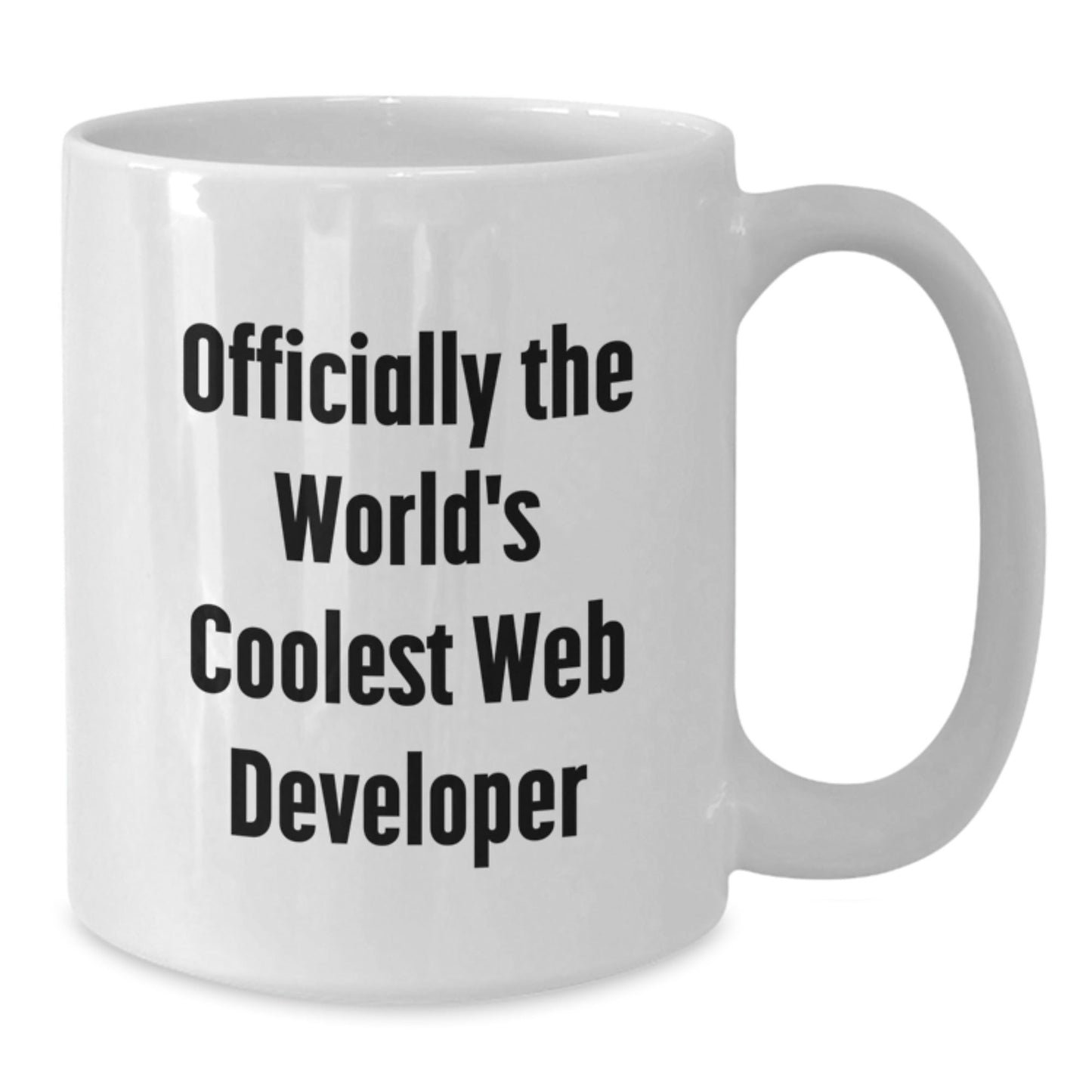 Funny Web Developer Gifts for Men - Officially The World's Coolest Web Developer White Coffee Mug, Perfect for Men, Women, Friends, Coworkers, Family - Christmas Unique Gifts from Friends - The Buy Boom