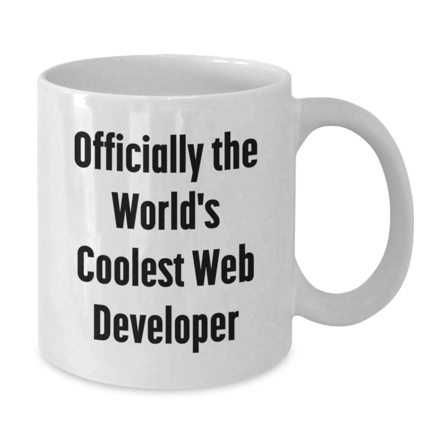 Funny Web Developer Gifts for Men - Officially The World's Coolest Web Developer White Coffee Mug, Perfect for Men, Women, Friends, Coworkers, Family - Christmas Unique Gifts from Friends - The Buy Boom