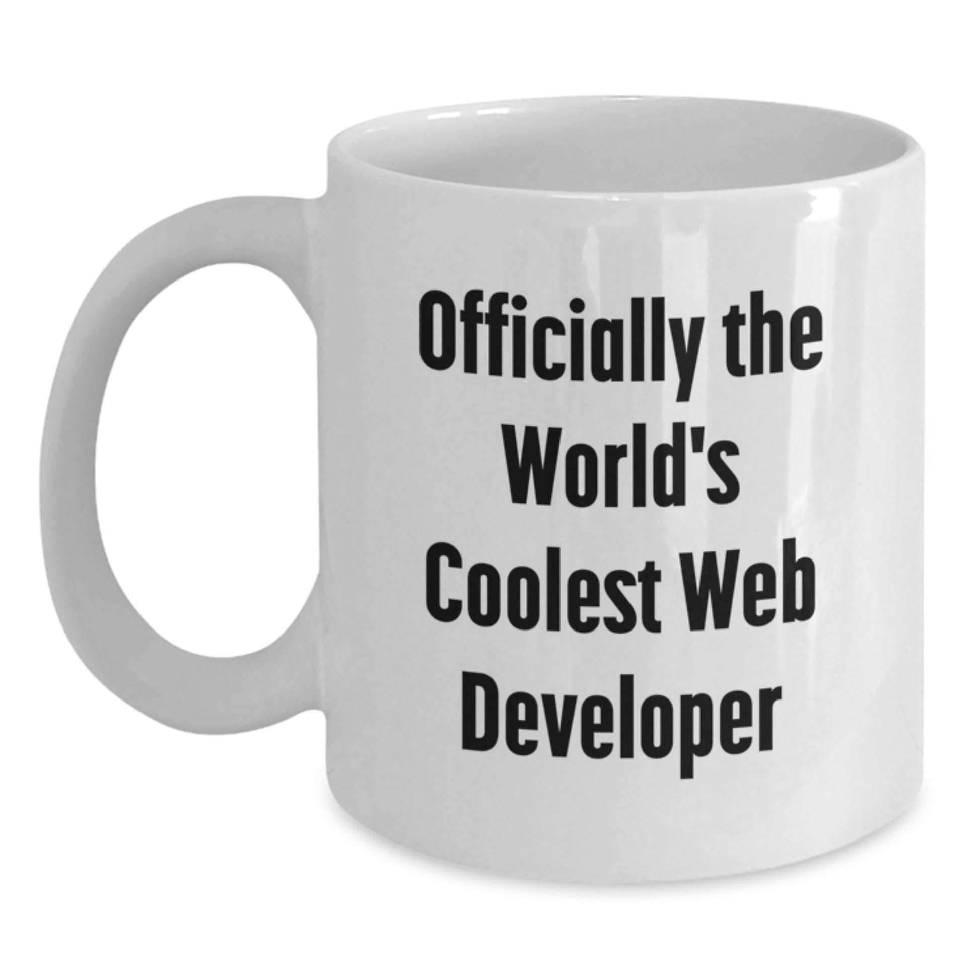 Funny Web Developer Gifts for Men - Officially The World's Coolest Web Developer White Coffee Mug, Perfect for Men, Women, Friends, Coworkers, Family - Christmas Unique Gifts from Friends - The Buy Boom