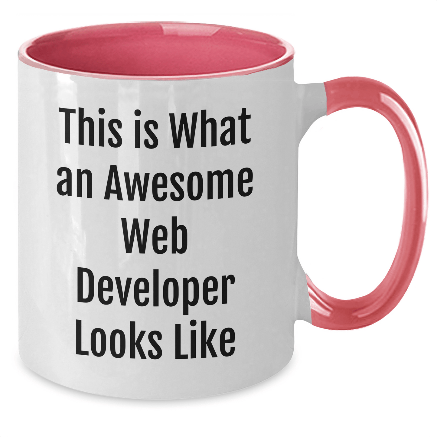 Funny Web Developer Gifts from Family, Two Tone Coffee Mugs for Men, This Is What An Awesome Web Developer Looks Like, Father's Day Unique Gifts - The Buy Boom