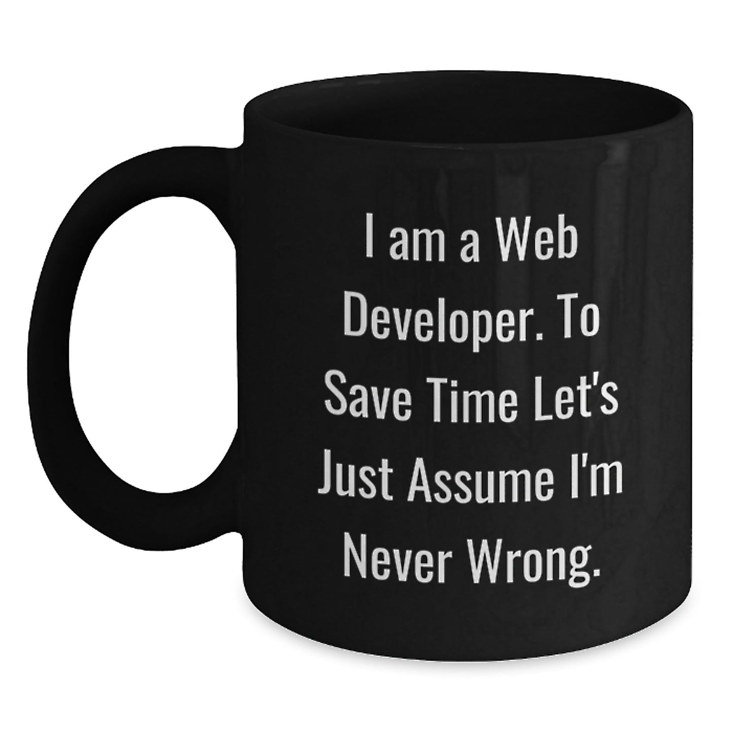 Funny Web Developer Gifts from Friends - Web Developer Black Coffee Mug - Unique Christmas Unique Gifts for Web Developer - The Buy Boom