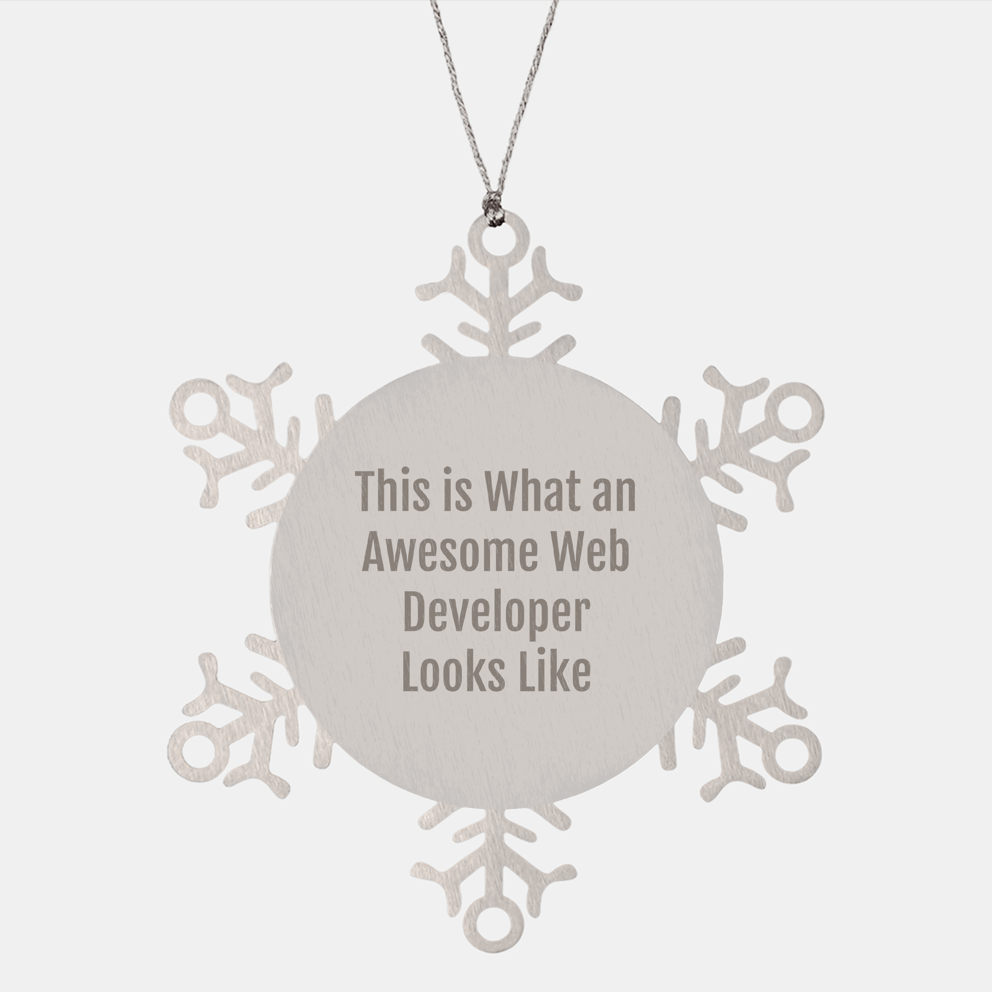 Funny Web Developer Gifts from Friends - Web Developer Snowflake Ornament for Christmas - The Buy Boom