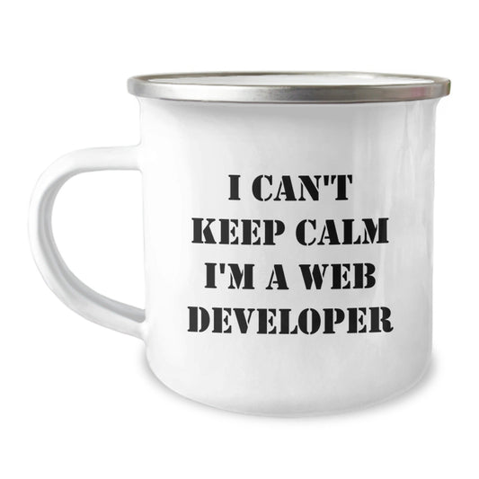 Funny Web Developer Gifts - I Can't Keep Calm I'm A Web Developer - Birthday Unique Gifts from Friends to Coworkers - The Buy Boom
