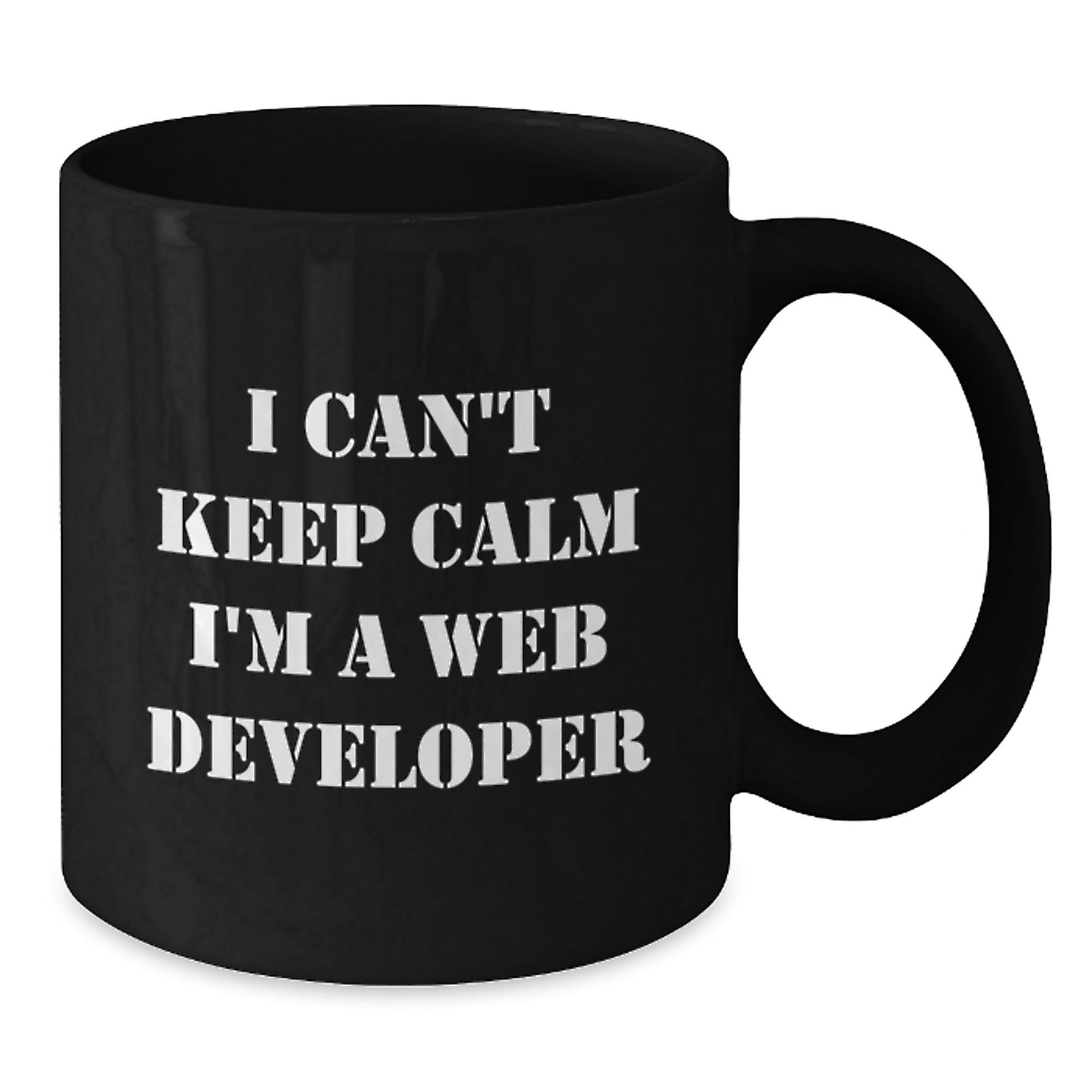 Funny Web Developer Gifts I Can't Keep Calm Web Developer Mugs for Birthday from Friends - The Buy Boom