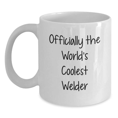 Funny Welder Gifts from Friends for Christmas - Officially The World's Coolest 'Welder' White Coffee Mug, 11oz/15oz Ceramic Mug - The Buy Boom