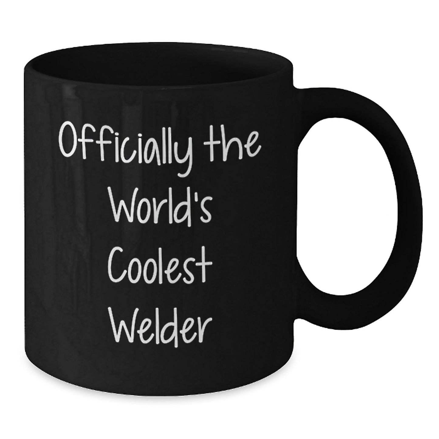 Funny Welder Gifts from Men for Christmas Unique Presents - 'Officially The World's Coolest Welder' Black Coffee Mug - The Buy Boom