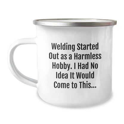 Funny Welding Quotes Gifts from Men to Friends for Christmas - Personalized Camping Mug for Welding Enthusiasts, Unique Holiday Gifts - The Buy Boom