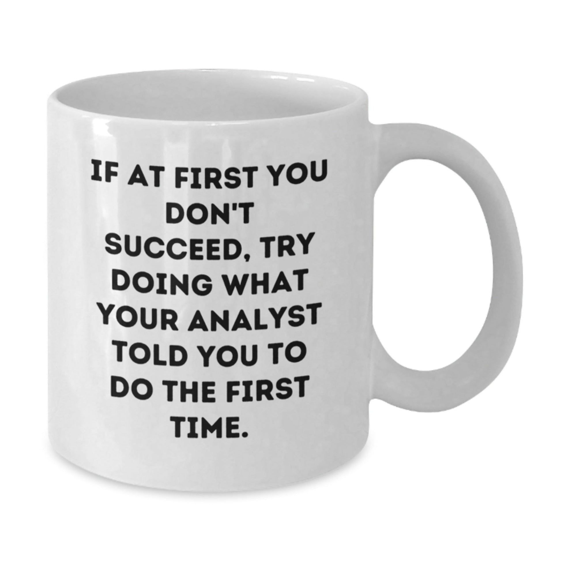 Funny White Coffee Mugs for Analyst Gifts from Friends, Coworkers, or Family - Inspirational Quote for Christmas Unique Presents - The Buy Boom