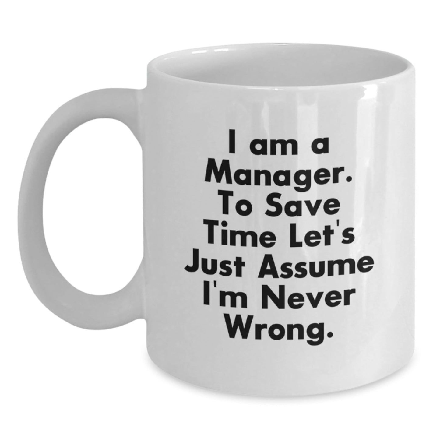 Funny White Coffee Mugs for Manager Friends and Family Unique Gifts, Christmas Unique Presents from Boss to Employees - The Buy Boom