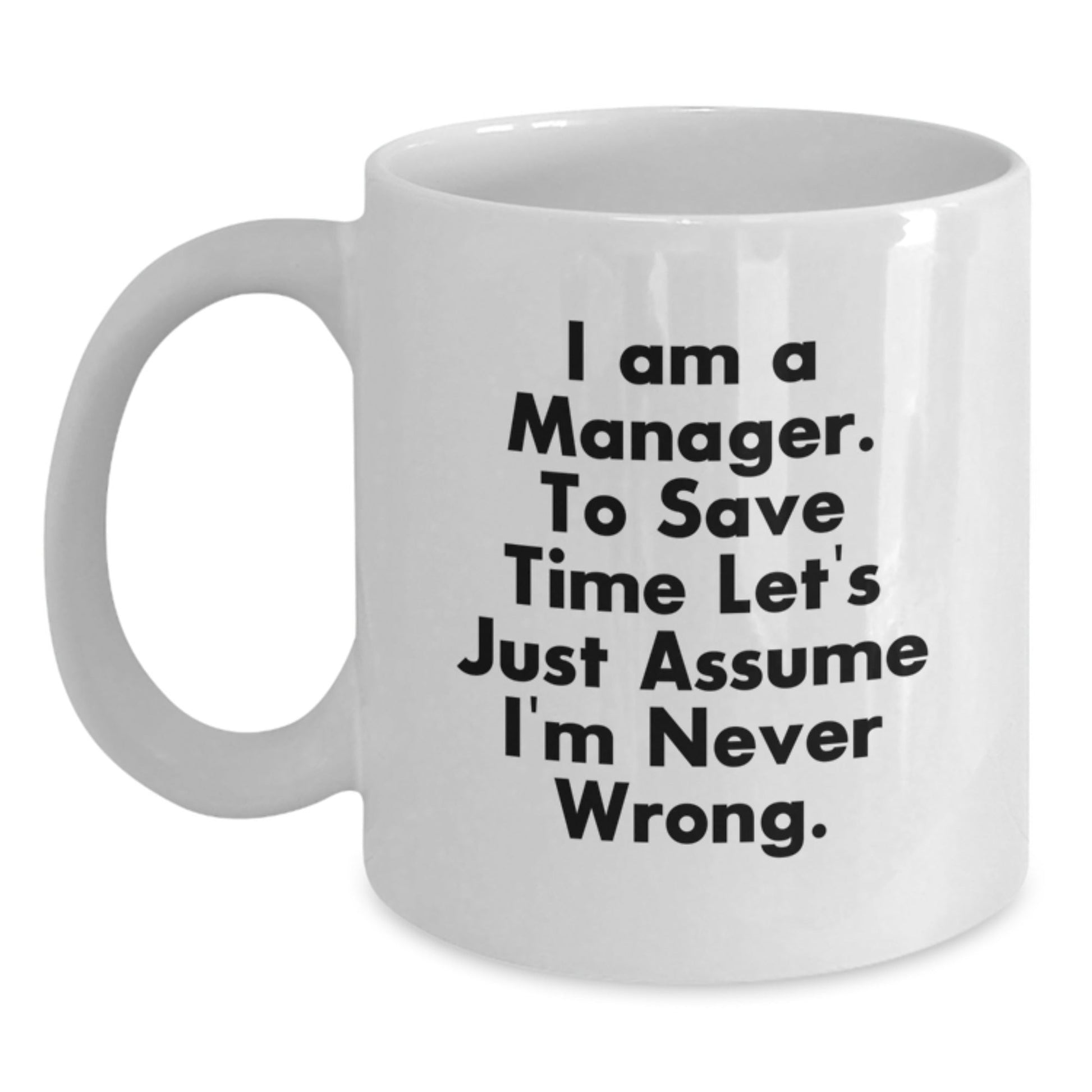 Funny White Coffee Mugs for Manager Friends and Family Unique Gifts, Christmas Unique Presents from Boss to Employees - The Buy Boom