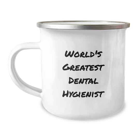 Funny World's Greatest Dental Hygienist Gifts for Birthday, from Coworkers, to Dental Hygienist Friends with Camping Mug - The Buy Boom