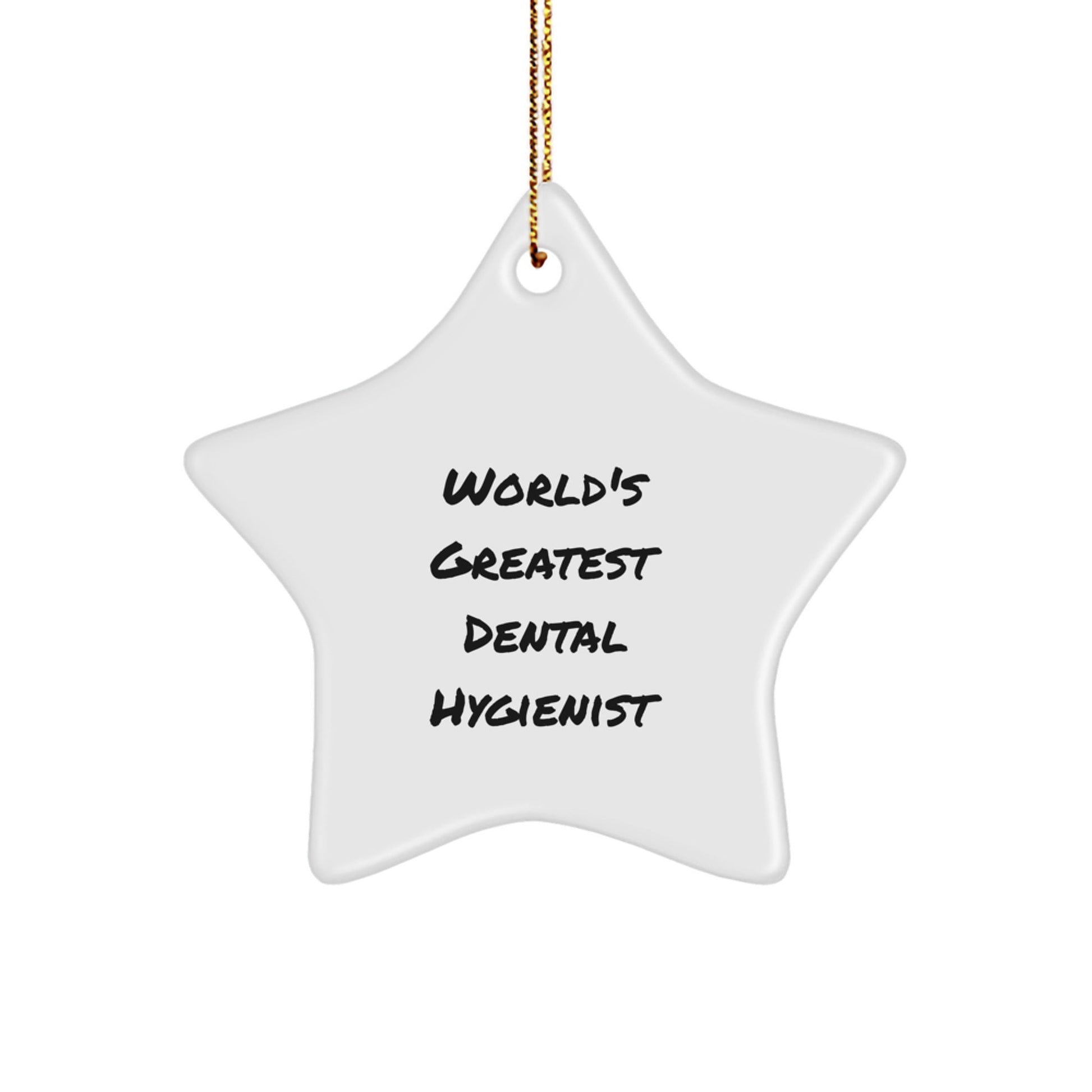 Funny World's Greatest Dental Hygienist Gifts for Her from Friends, Coworkers, or Family - Christmas Star Ornament for Dental Hygienist's Office or Home - The Buy Boom