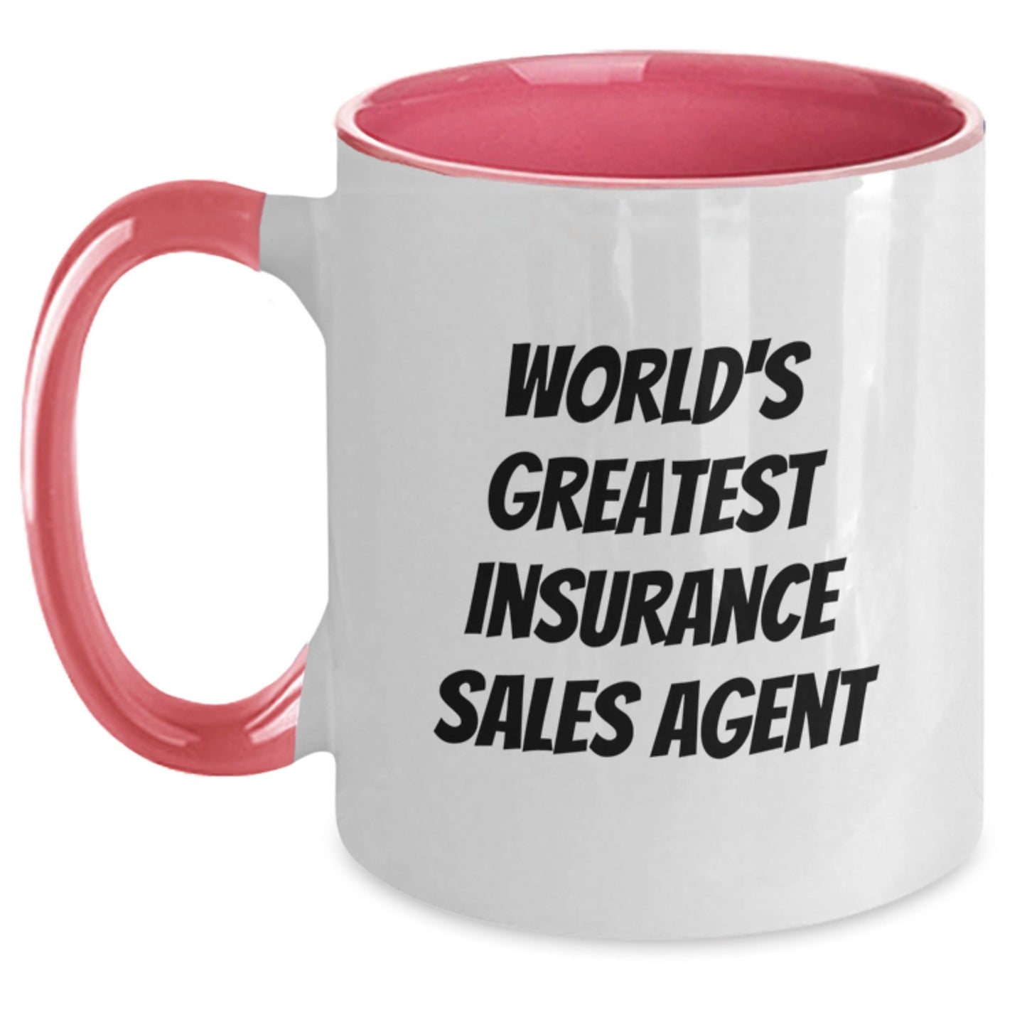 Funny World's Greatest Insurance Sales Agent Gifts, Unique Birthday Unique Gifts from Friends, Coworkers, Family to Insurance Sales Agent, Two Tone Coffee Mug - The Buy Boom