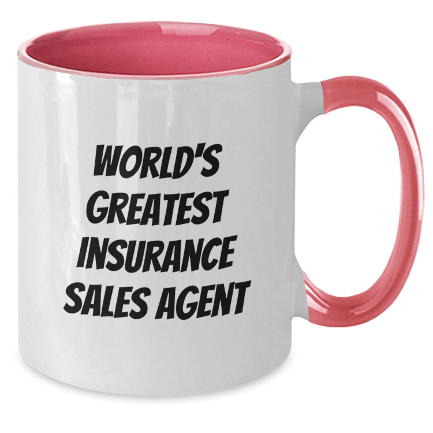 Funny World's Greatest Insurance Sales Agent Gifts, Unique Birthday Unique Gifts from Friends, Coworkers, Family to Insurance Sales Agent, Two Tone Coffee Mug - The Buy Boom