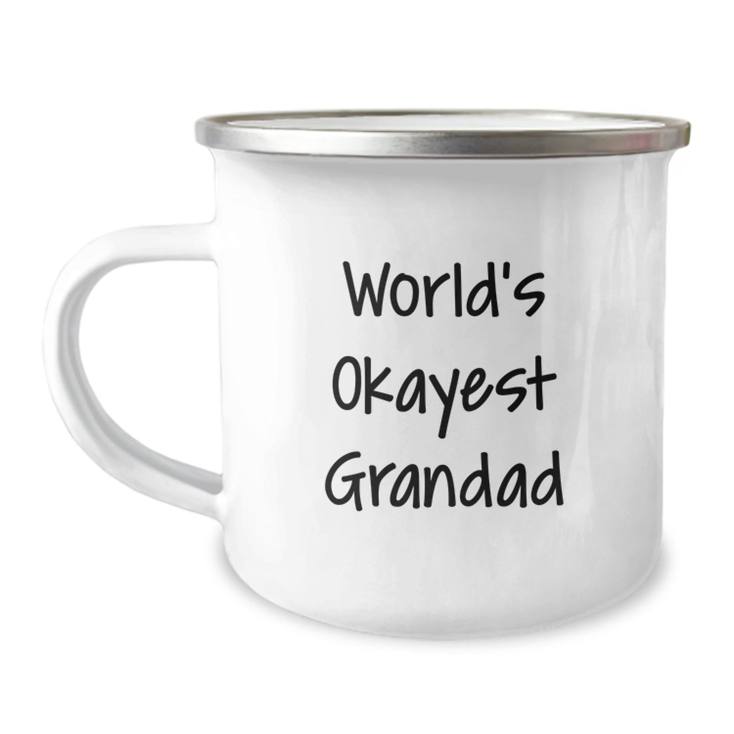 Funny World's Okayest Grandad Grandad Gifts for Graduation Camping Mug, Gifts from Family - The Buy Boom
