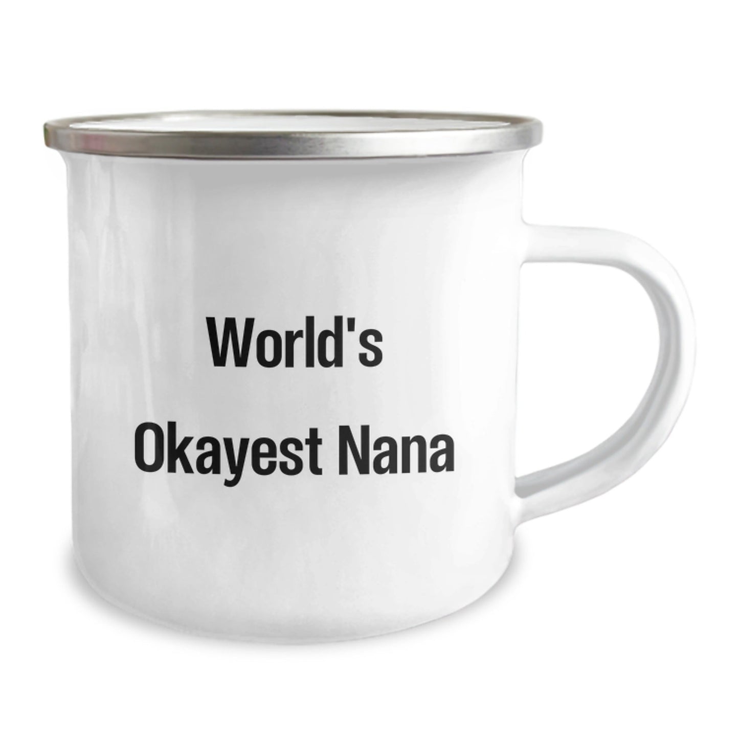 Funny World's Okayest Nana Gifts from Grandkids, Christmas Unique Gifts for Nana, Camping Mug for Nana - The Buy Boom
