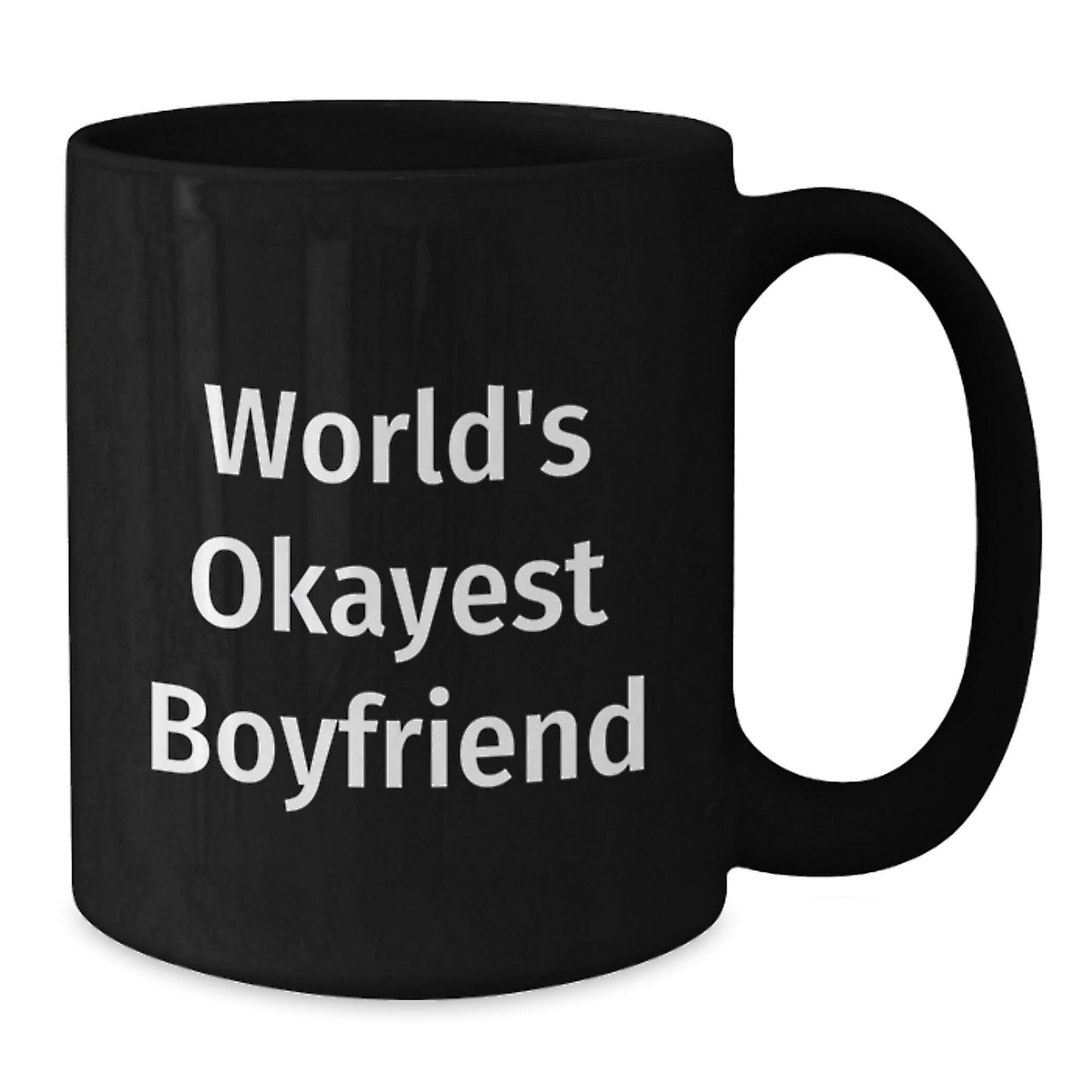 Funny World's Okayest Sweetheart Gifts for Him Black Coffee Mug from Friends to Men on Graduation - The Buy Boom