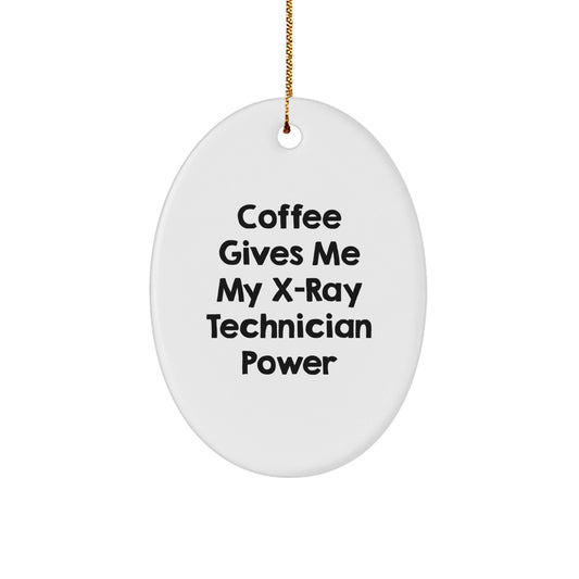 Funny X - Ray Technician Gifts for Men from Friends - Oval Ornament Coffee Quote, Christmas Unique Gifts - The Buy Boom