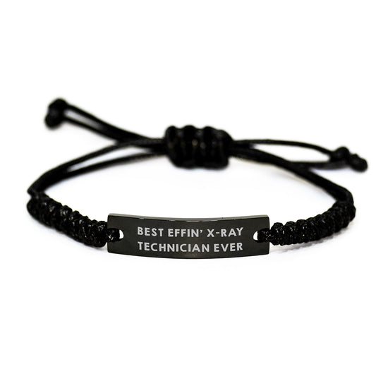 Funny X - Ray Technician Rope Bracelet Gifts from Friends - 'Best Effin' Ever' Christmas Unique - The Buy Boom