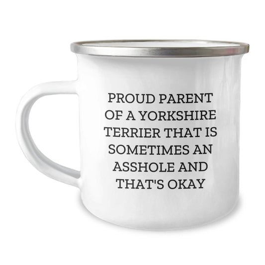 Funny Yorkshire Terrier Dog Mom Gifts from Friends - Proud Parent Camping Mug for Yorkshire Terrier Dog Lovers on Birthday - The Buy Boom