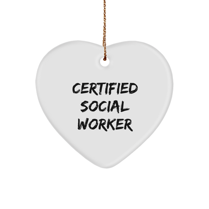 Funny 'You're a - maze - ing!' Heart Ornament for Social Workers, Gifts from Friends or Family, Perfect for Christmas - The Buy Boom