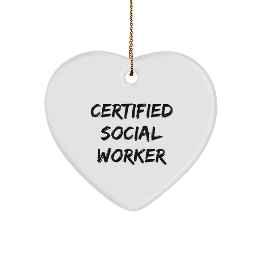 Funny 'You're a - maze - ing!' Heart Ornament for Social Workers, Gifts from Friends or Family, Perfect for Christmas - The Buy Boom
