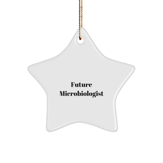 Future Microbiologist Gifts from Friends - Star Ornament, Funny Quote, Christmas Unique Gifts for Microbiologists - The Buy Boom