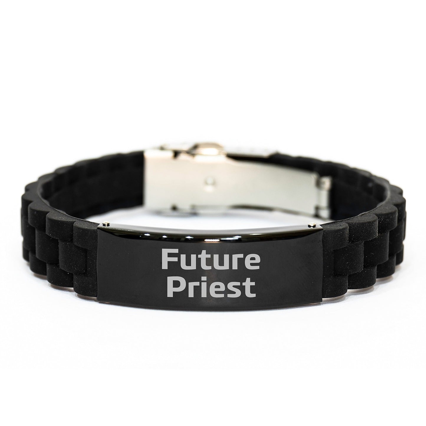 Future Priest, Inspirational Christmas Unique Gifts from Men to Priest, Glide lock Clasp Bracelet for Priest, Funny Quote: 'Future Priest' - The Buy Boom