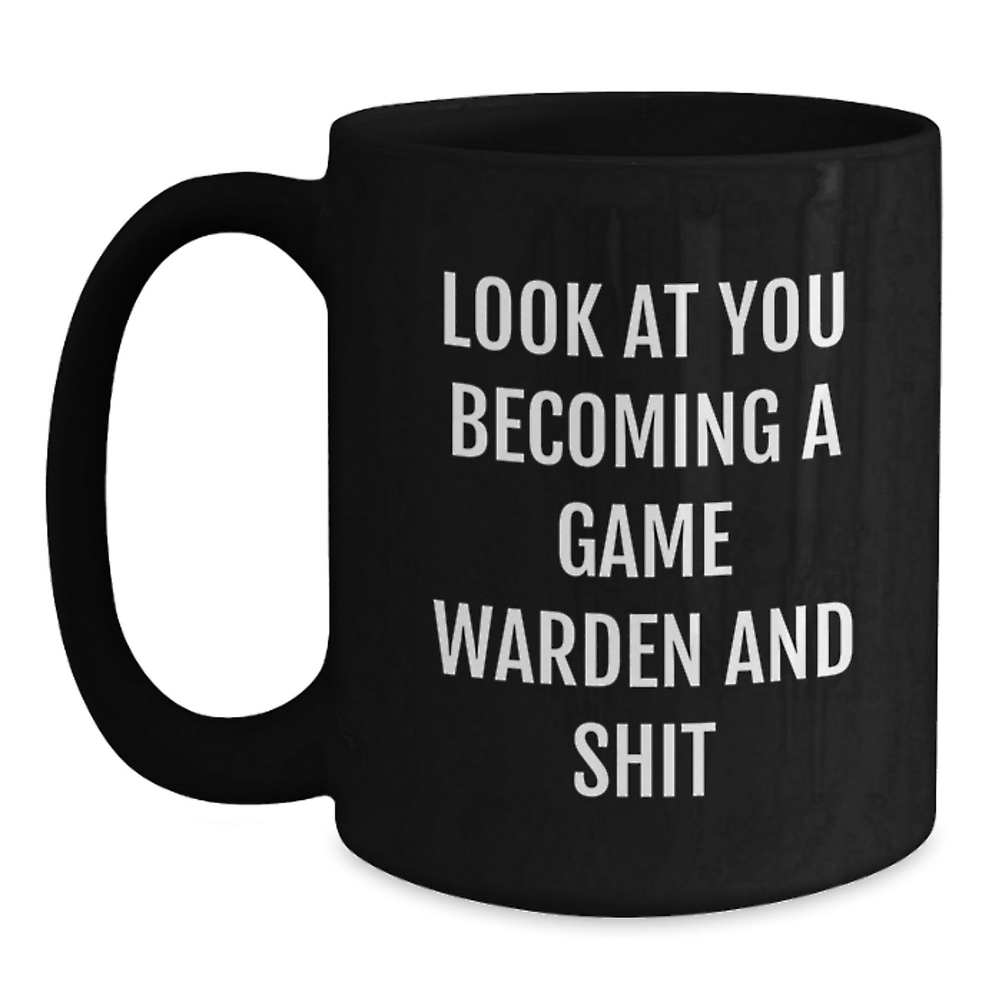 Game Warden Funny Black Coffee Mug Gifts for Men, Women, Friends and Family, Christmas Unique Presents from Loved Ones - The Buy Boom